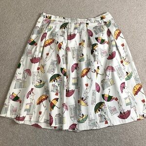 Vintage Ixia Umbrella Skirt Women Medium to Large Cotton Blend Made in USA